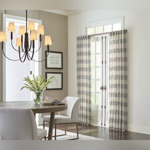 2PK Allen + Roth 50x84-in Grey Light Filtering Back Tab Single Curtain Panel